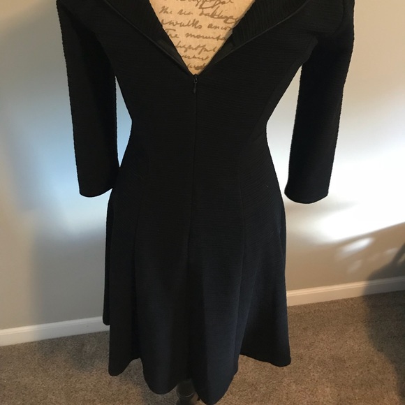 Calvin Klein black long-sleeve dress - Picture 2 of 3